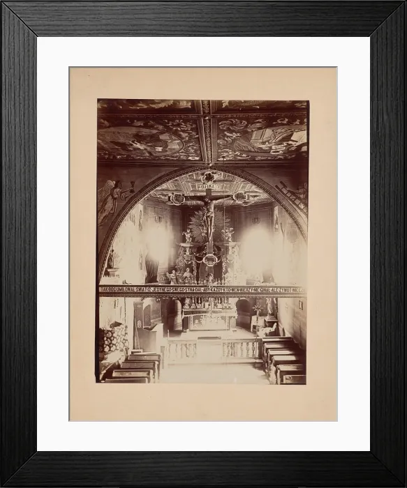 Framed Print : Interior of Church of the Nativity of the Blessed Virgin Mary, Kruzlowa Wyzna, 1895-1905. Creator: Stanislaw Tomkowicz Framed Print : Interior of Church of the Nativity of the Blessed Virgin Mary, Kruzlowa Wyzna, 1895-1905. Creator: Stanislaw Tomkowicz