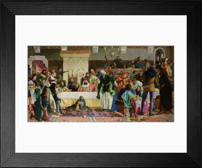 Framed Print : Feast at Wierzynek's, 1876. Creator: Bronislaw Abramowicz. Feast at Wierzynek's, 1876. Creator: Bronislaw Abramowicz Framed Print : Feast at Wierzynek's, 1876. Creator: Bronislaw Abramowicz. Feast at Wierzynek's, 1876. Creator: Bronislaw Abramowicz