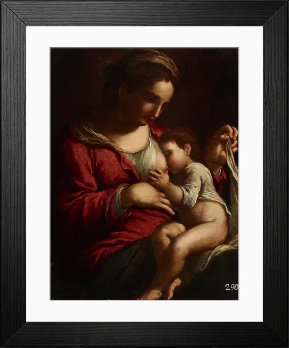 Framed Print : Virgin Mary Nursing, 18th century. Creator: Bartolomeo Schedoni Framed Print : Virgin Mary Nursing, 18th century. Creator: Bartolomeo Schedoni