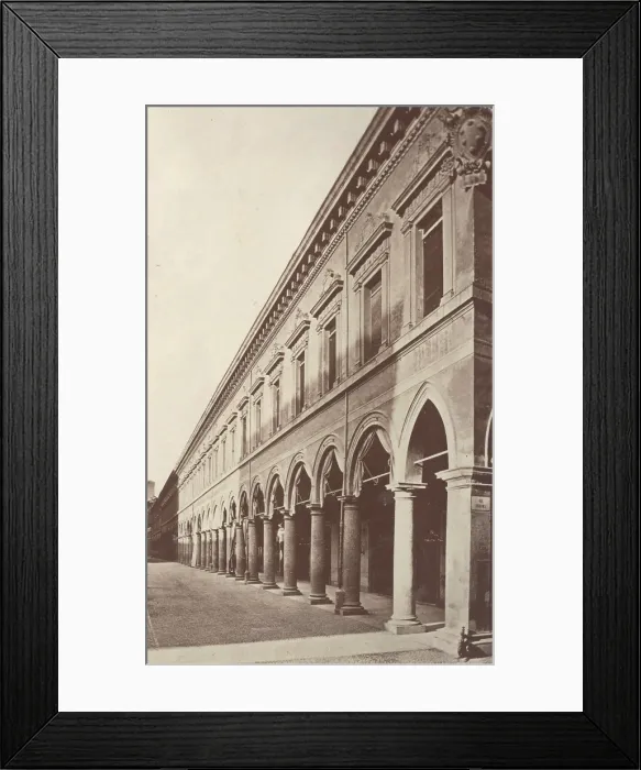 Framed Print : Archaeological Civic Museum facade, Bologna, between 1880-1886. Creator: Giorgio Sommer Framed Print : Archaeological Civic Museum facade, Bologna, between 1880-1886. Creator: Giorgio Sommer
