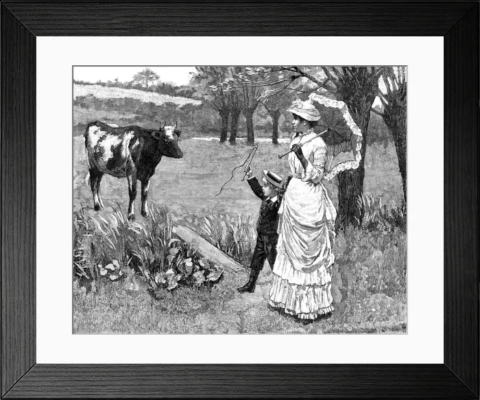 Framed Print : The Right of Way, 1883. Creator: Eugene Froment Framed Print : The Right of Way, 1883. Creator: Eugene Froment