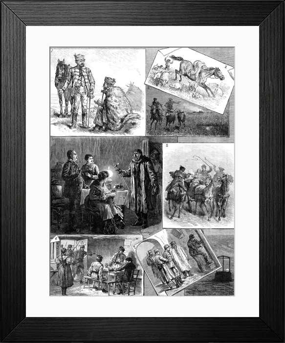 Framed Print : Robber Life in Hungary, 1883. Creator: Unknown Framed Print : Robber Life in Hungary, 1883. Creator: Unknown