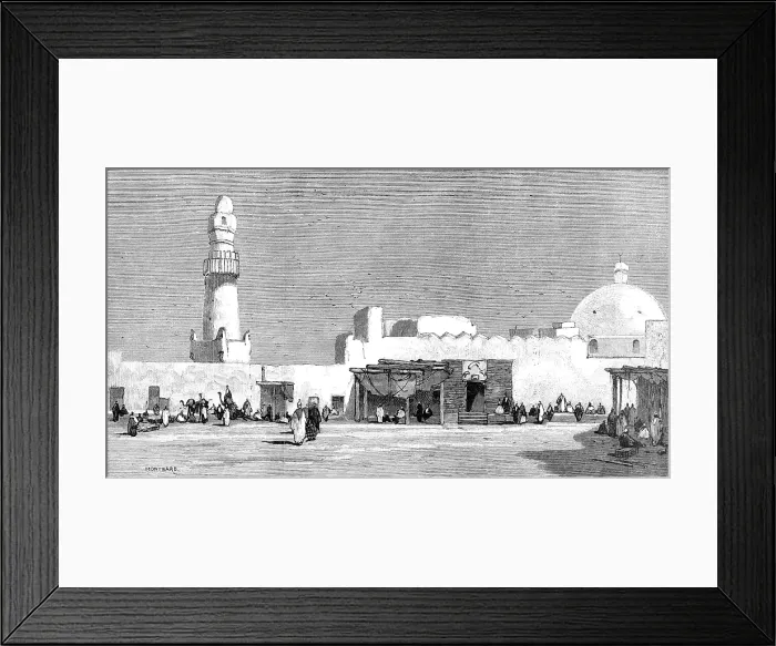 Framed Print : The Market-Place at Esneh, Egypt, 1883. Creator: Unknown Framed Print : The Market-Place at Esneh, Egypt, 1883. Creator: Unknown