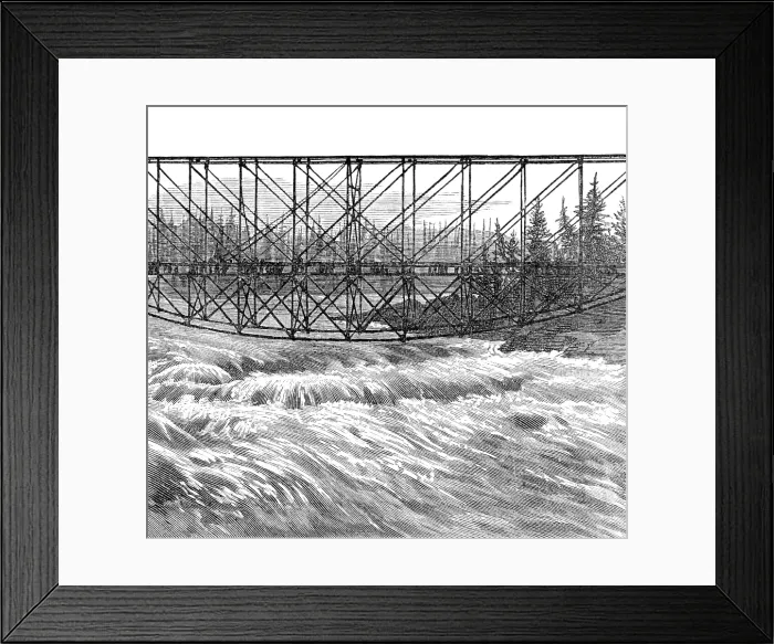 Framed Print : Sketches on the Canadian Pacific railway line, 1883. Creator: William James Palmer Framed Print : Sketches on the Canadian Pacific railway line, 1883. Creator: William James Palmer
