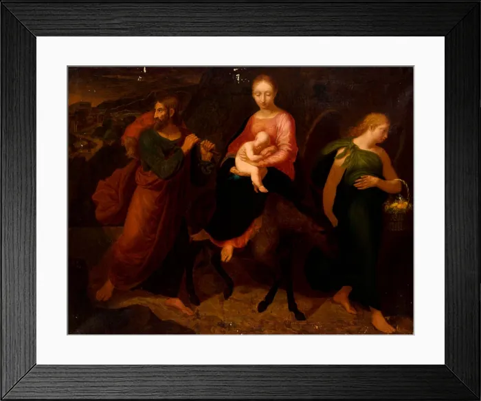 Framed Print : Flight into Egypt, c1860. Creator: Kanuty Rusiecki Framed Print : Flight into Egypt, c1860. Creator: Kanuty Rusiecki