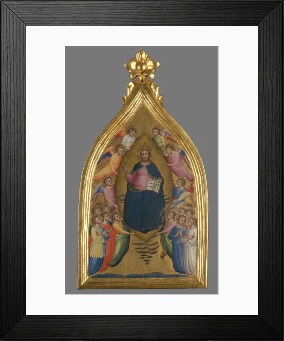 Framed Print : Christ Enthroned Within a Mandorla, between 1360-1370. Creator: Mariotto di Nardo Framed Print : Christ Enthroned Within a Mandorla, between 1360-1370. Creator: Mariotto di Nardo