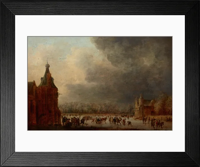 Framed Print : At the Rink, before 1636. Creator: Jan van Goyen Framed Print : At the Rink, before 1636. Creator: Jan van Goyen