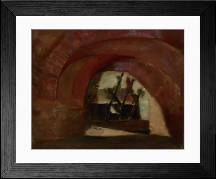 Framed Print : Bridge and the Church in Terlikowka, 1931. Creator: Zygmunt Krol Framed Print : Bridge and the Church in Terlikowka, 1931. Creator: Zygmunt Krol