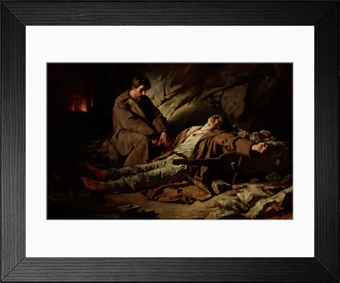 Framed Print : Penal Colony, 1886. Creator: Heinrich Rauchinger Framed Print : Penal Colony, 1886. Creator: Heinrich Rauchinger