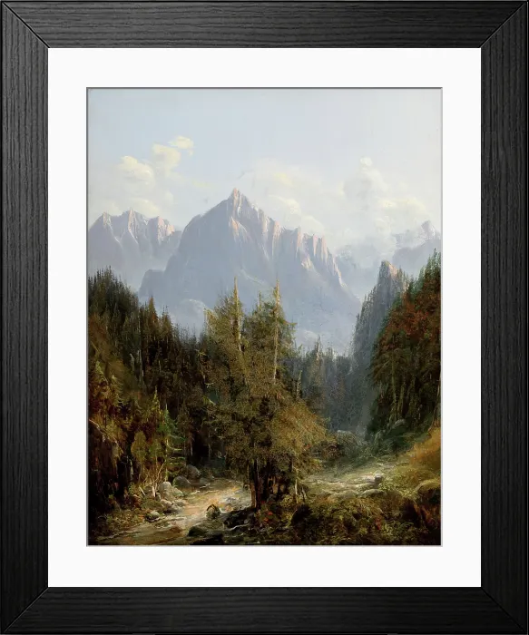 Framed Print : Road to the Morskie Oko Lake, 1850. Creator: Adam Gorczynski Framed Print : Road to the Morskie Oko Lake, 1850. Creator: Adam Gorczynski