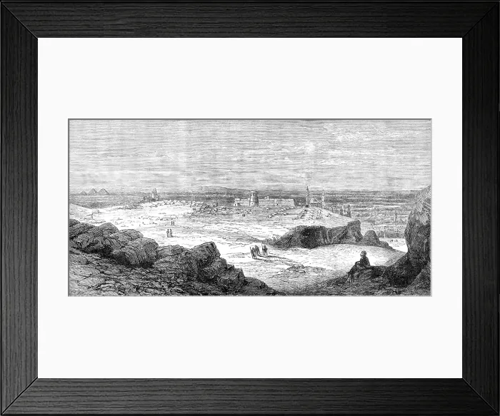 Framed Print : Cholera Camp of the 79th Regiment (Cameron Highlanders) on the Mokattam Heights, Cairo, 1883. Creator: Unknown Framed Print : Cholera Camp of the 79th Regiment (Cameron Highlanders) on the Mokattam Heights, Cairo, 1883. Creator: Unknown