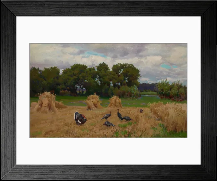 Framed Print : Harvest, 1926. Creator: Teodor Ziomek Framed Print : Harvest, 1926. Creator: Teodor Ziomek