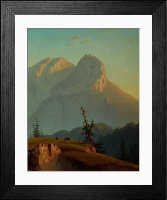 Framed Print : Mount Muran in the Tatra Mountains at Sunrise, 1867. Creator: Joseph Marszewski Framed Print : Mount Muran in the Tatra Mountains at Sunrise, 1867. Creator: Joseph Marszewski