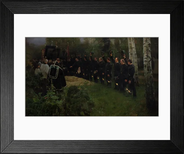 Framed Print : Miner's Funeral, 1892. Creator: Piotr Stachiewicz. Miner's Funeral, 1892. Creator: Piotr Stachiewicz Framed Print : Miner's Funeral, 1892. Creator: Piotr Stachiewicz. Miner's Funeral, 1892. Creator: Piotr Stachiewicz