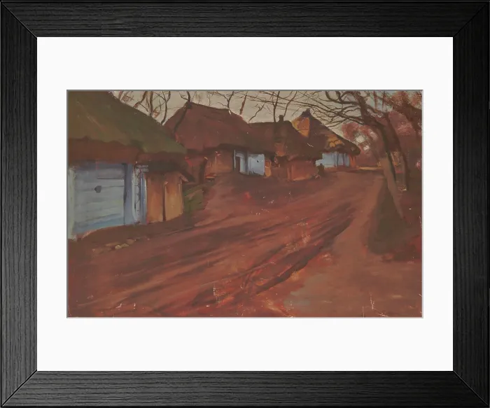Framed Print : Road to the Village, 1911. Creator: Wlodzimierz Tetmajer Framed Print : Road to the Village, 1911. Creator: Wlodzimierz Tetmajer