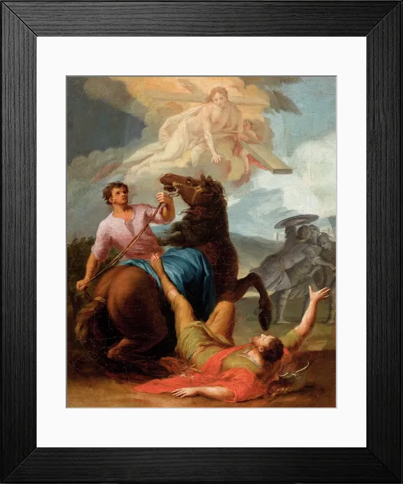 Framed Print : Conversion of St Paul, c1800. Creator: Lucjan Smuglewicz Framed Print : Conversion of St Paul, c1800. Creator: Lucjan Smuglewicz