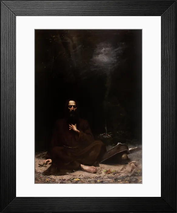 Framed Print : Temptation of St Anthony, 1886. Creator: Lucjan Wedrychowski Framed Print : Temptation of St Anthony, 1886. Creator: Lucjan Wedrychowski
