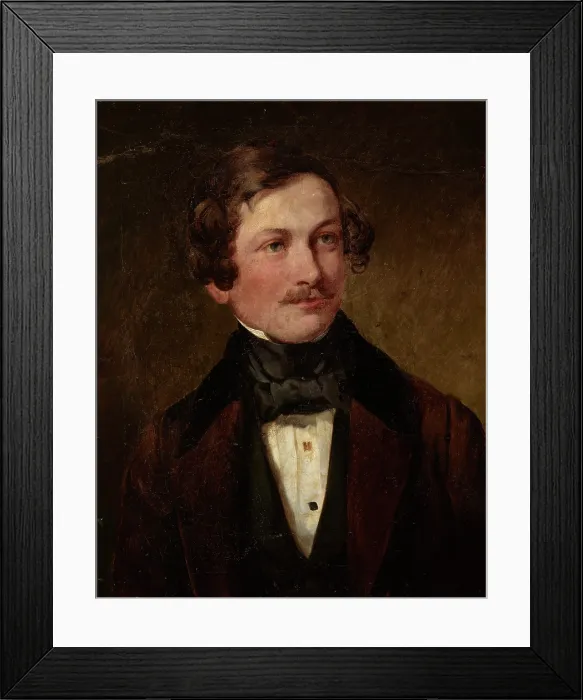 Framed Print : Portrait of Aleksander Titz, c1835, c1850. Creator: Alojzy Reichan Framed Print : Portrait of Aleksander Titz, c1835, c1850. Creator: Alojzy Reichan