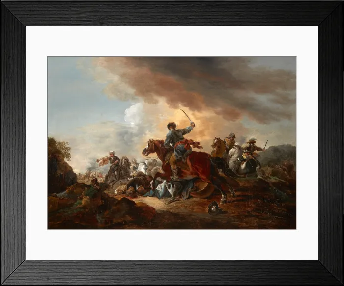 Framed Print : Battle Scene, before 1802. Creator: Aleksandr Orlovsky Framed Print : Battle Scene, before 1802. Creator: Aleksandr Orlovsky