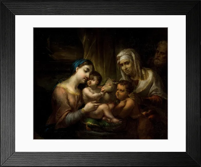Framed Print : The Holy Family, 1844. Creator: Rafal Hadziewicz Framed Print : The Holy Family, 1844. Creator: Rafal Hadziewicz