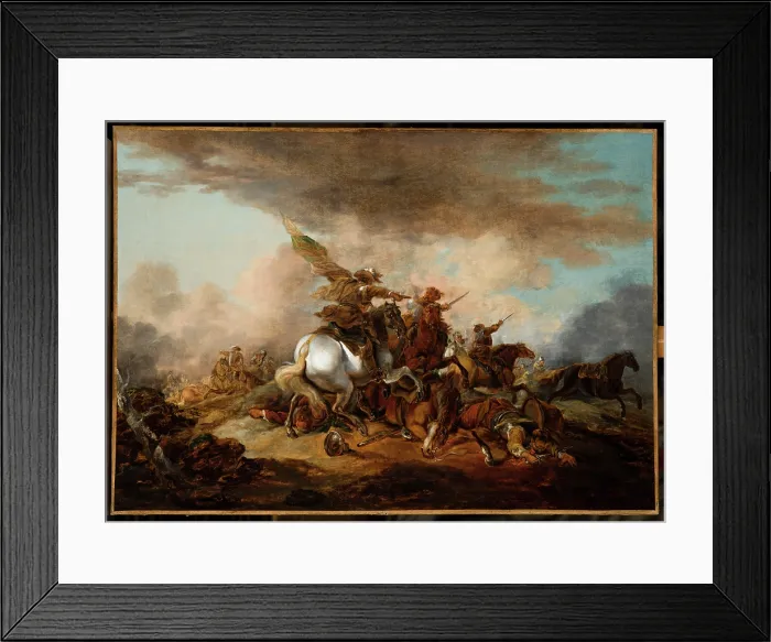 Framed Print : Battle Scene, before 1802. Creator: Aleksandr Orlovsky Framed Print : Battle Scene, before 1802. Creator: Aleksandr Orlovsky