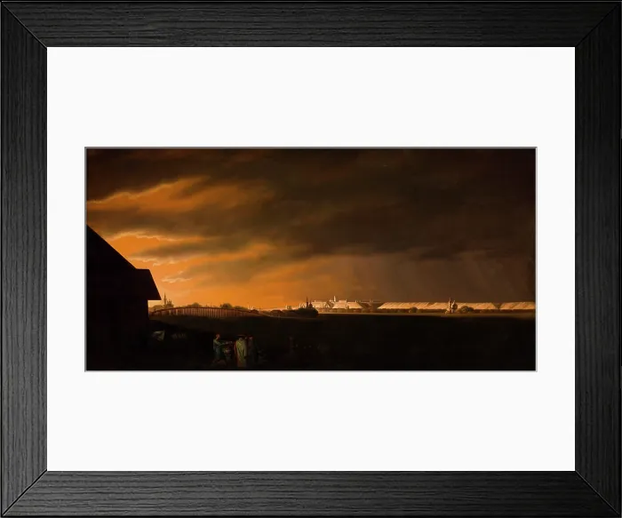 Framed Print : Sunset over Tobolsk, after 1820. Creator: Jan Krzysztof Damel Framed Print : Sunset over Tobolsk, after 1820. Creator: Jan Krzysztof Damel