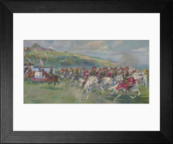 Framed Print : Feast-Day of the Polish Cavalry, 1934. Creator: Wojciech Kossak Framed Print : Feast-Day of the Polish Cavalry, 1934. Creator: Wojciech Kossak