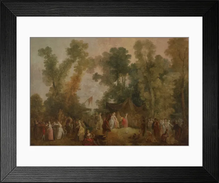 Framed Print : Kermis in the Park, 1785. Creator: Jean Pierre Norblin Framed Print : Kermis in the Park, 1785. Creator: Jean Pierre Norblin