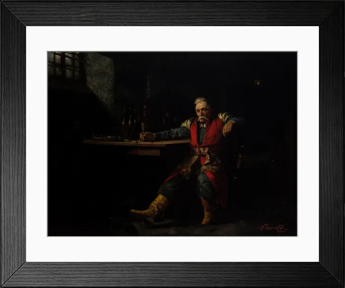 Framed Print : Nobleman Drinking Mead, 1881. Creator: Waclaw Koniuszko Framed Print : Nobleman Drinking Mead, 1881. Creator: Waclaw Koniuszko