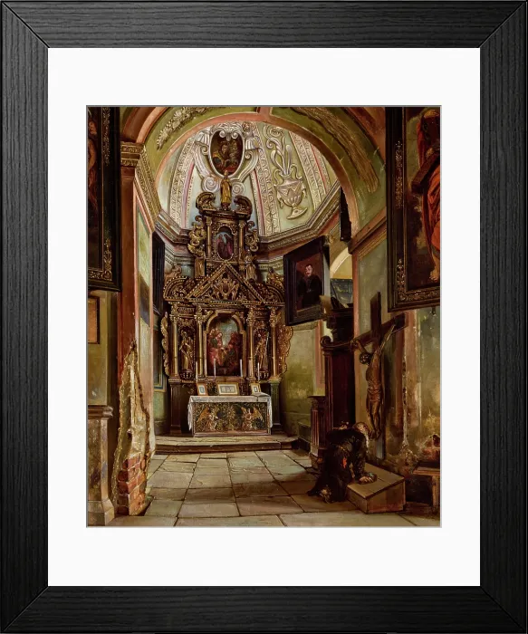 Framed Print : Interior of a Chapel at the Parish Church in Krosno, 1876-1877. Creator: Aleksander Gryglewski Framed Print : Interior of a Chapel at the Parish Church in Krosno, 1876-1877. Creator: Aleksander Gryglewski