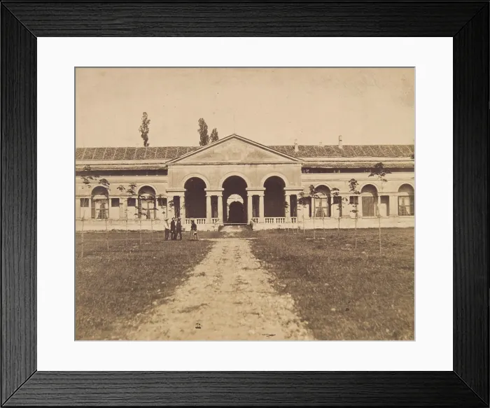 Framed Print : Palazzo Te, Mantua - view from the north-west... between 1870-1880. Creator: Unknown Framed Print : Palazzo Te, Mantua - view from the north-west... between 1870-1880. Creator: Unknown