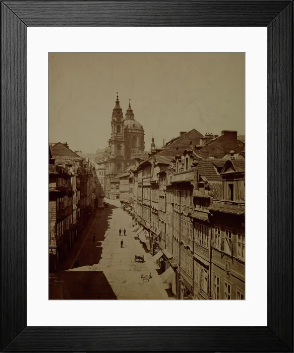 Framed Print : Church of St Nicholas, Mala Strana, Prague, between 1880-1890. Creator: Unknown