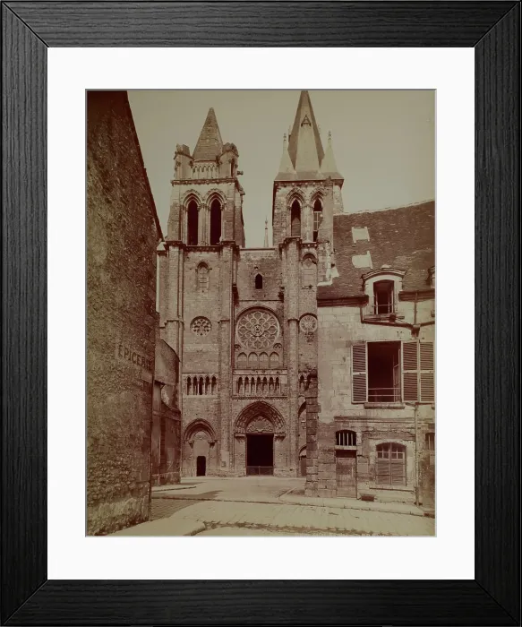 Framed Print : Western facade, Church of St Nicolas, Blois, between 1880-1900. Creator: Unknown Framed Print : Western facade, Church of St Nicolas, Blois, between 1880-1900. Creator: Unknown