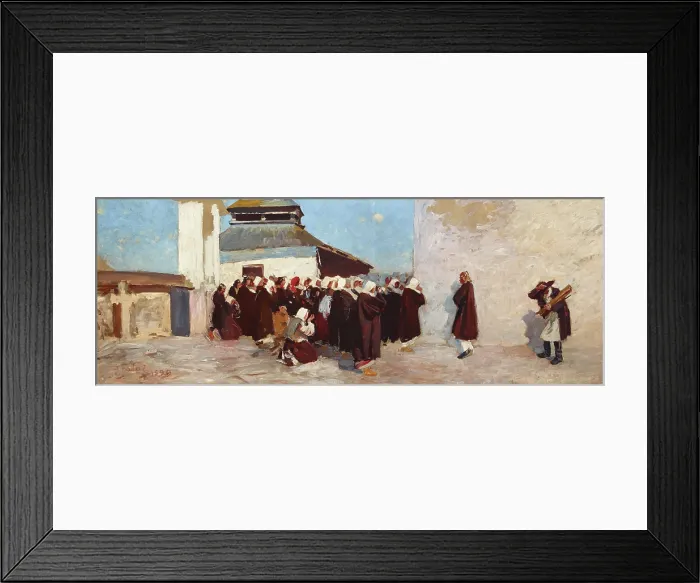 Framed Print : In Front of an Orthodox Church, 1899. Creator: Julian Falat Framed Print : In Front of an Orthodox Church, 1899. Creator: Julian Falat