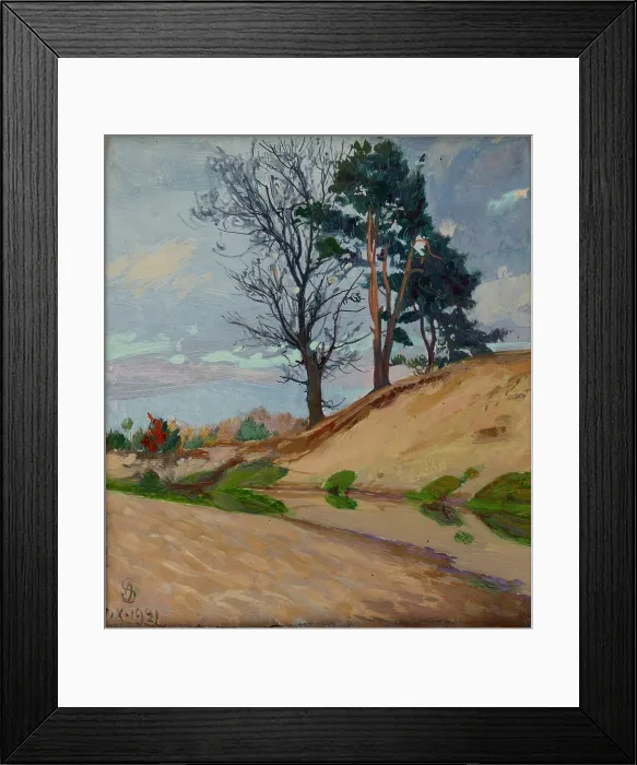Framed Print : Sandy Bank of the Kamienna River, 1921. Creator: Ambrozy Sabatowski Framed Print : Sandy Bank of the Kamienna River, 1921. Creator: Ambrozy Sabatowski