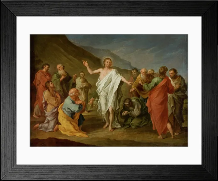 Framed Print : Christ Appearing to the Apostles after the Resurrection, 1758. Creator: Szymon Czechowicz Framed Print : Christ Appearing to the Apostles after the Resurrection, 1758. Creator: Szymon Czechowicz