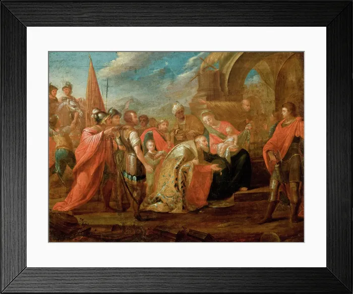 Framed Print : Adoration of the Magi, c1820. Creator: Teodor Baltazar Stachowicz Framed Print : Adoration of the Magi, c1820. Creator: Teodor Baltazar Stachowicz