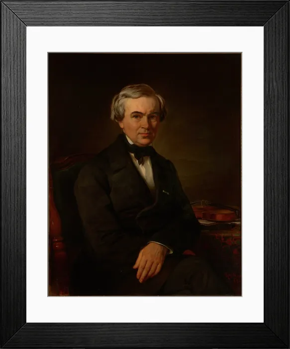 Framed Print : Portrait of Karol Lipinski, 1856. Creator: Alojzy Reichan Framed Print : Portrait of Karol Lipinski, 1856. Creator: Alojzy Reichan