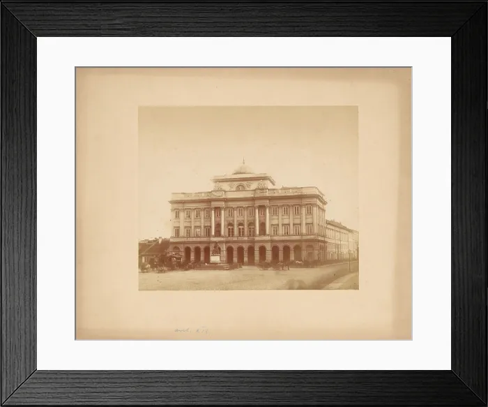 Framed Print : Staszic Palace - front facade, Warsaw, between 1880-1890. Creator: Unknown Framed Print : Staszic Palace - front facade, Warsaw, between 1880-1890. Creator: Unknown