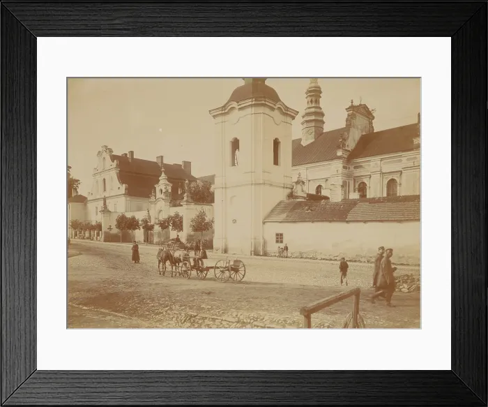 Framed Print : Church of Michael the Archangel with its surroundings... Sandomierz, between 1900-05. Creator: Unknown Framed Print : Church of Michael the Archangel with its surroundings... Sandomierz, between 1900-05. Creator: Unknown