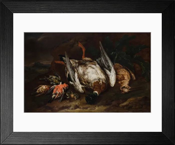 Framed Print : Slaughtered Birds, between 1663-1722. Creator: Bernaert de Bridt Framed Print : Slaughtered Birds, between 1663-1722. Creator: Bernaert de Bridt