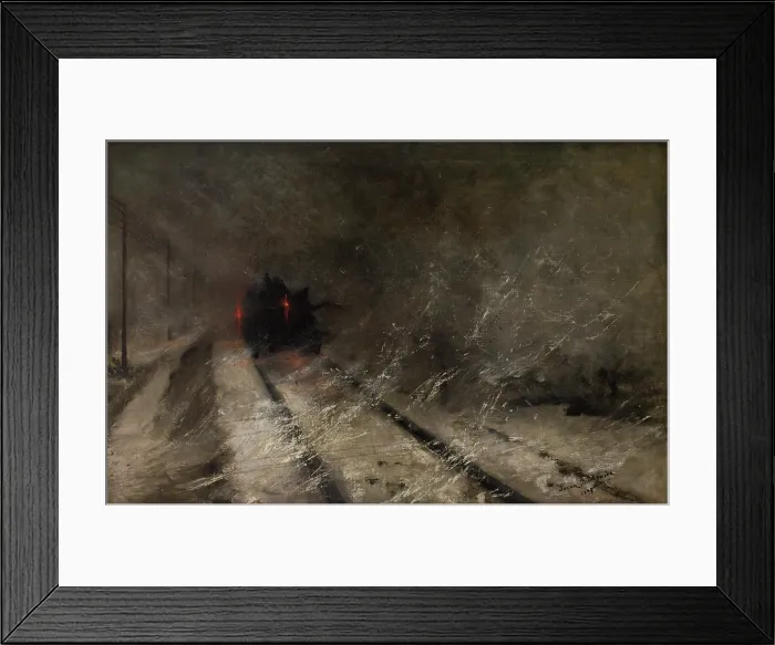 Framed Print : Blizzard, 1897. Creator: Leona Bierkowska Framed Print : Blizzard, 1897. Creator: Leona Bierkowska