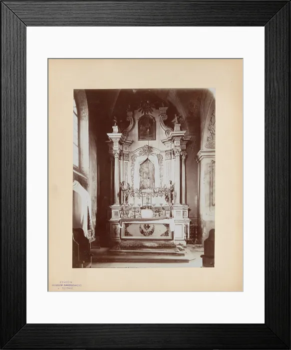 Framed Print : Church of the Holy Trinity - altar in the side aisle, Lezajsk, 1895-1905. Creator: Unknown Framed Print : Church of the Holy Trinity - altar in the side aisle, Lezajsk, 1895-1905. Creator: Unknown