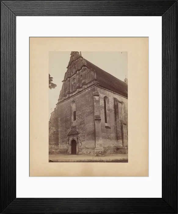 Framed Print : Church of the Holy Trinity - fragment of the body seen from the south-west, Nowy Korczyn, 1895-1905. Creator: Unknown Framed Print : Church of the Holy Trinity - fragment of the body seen from the south-west, Nowy Korczyn, 1895-1905. Creator: Unknown