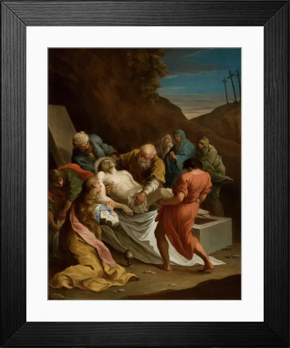 Framed Print : The Entombment, 1747. Creator: Szymon Czechowicz Framed Print : The Entombment, 1747. Creator: Szymon Czechowicz