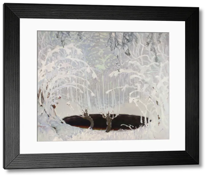 Framed Print : Winter Tale, 1904. Creator: Ferdynand Ruszczyc Framed Print : Winter Tale, 1904. Creator: Ferdynand Ruszczyc