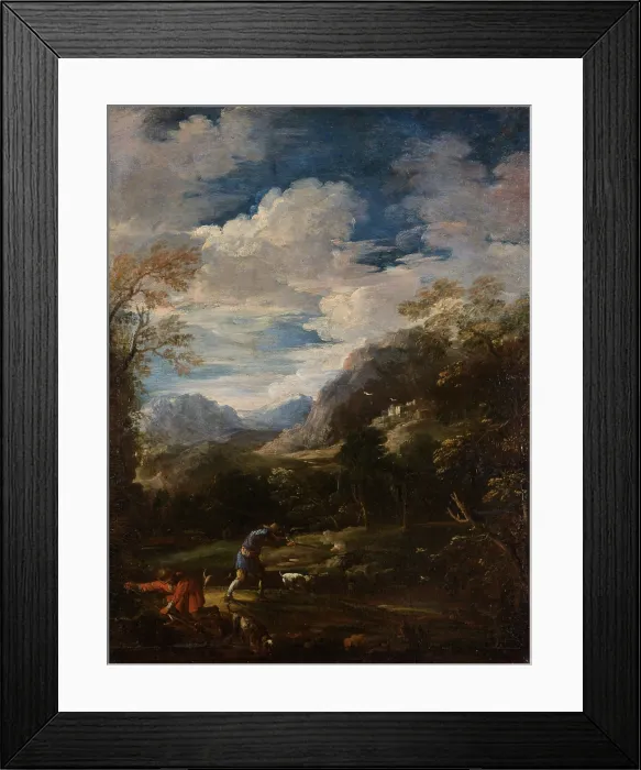Framed Print : A Hunt, 1st quarter of 18th century. Creator: Antonio Maria Marini Framed Print : A Hunt, 1st quarter of 18th century. Creator: Antonio Maria Marini