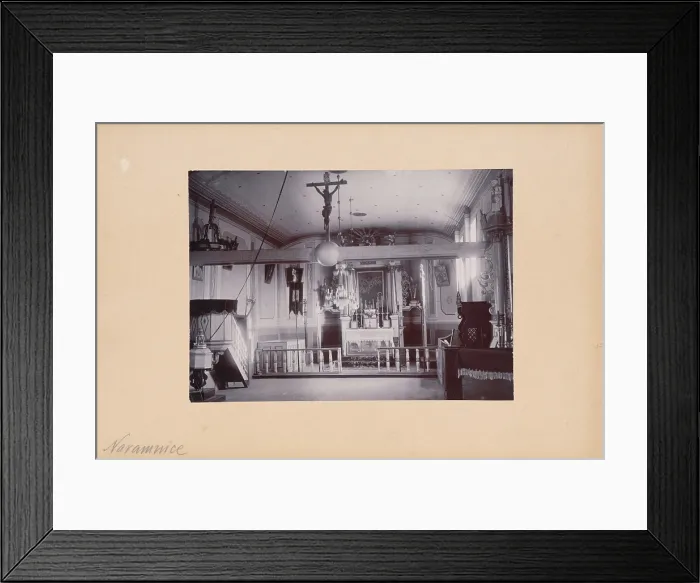 Framed Print : Church of All Saints and St Roch - interior, Naramnice, between 1900-1910. Creator: Unknown Framed Print : Church of All Saints and St Roch - interior, Naramnice, between 1900-1910. Creator: Unknown