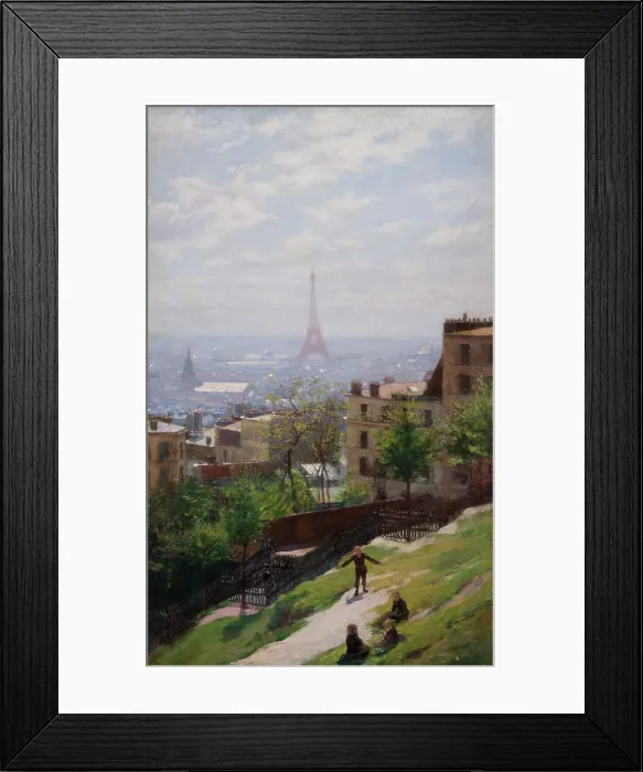 Framed Print : Fragment of the Panorama of Paris, c1893. Creator: Ludwik de Laveaux Framed Print : Fragment of the Panorama of Paris, c1893. Creator: Ludwik de Laveaux