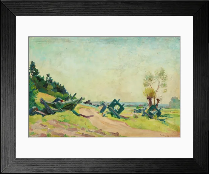 Framed Print : Russian Trenches at Reichenbach, 1942. Creator: Richard Becker Framed Print : Russian Trenches at Reichenbach, 1942. Creator: Richard Becker